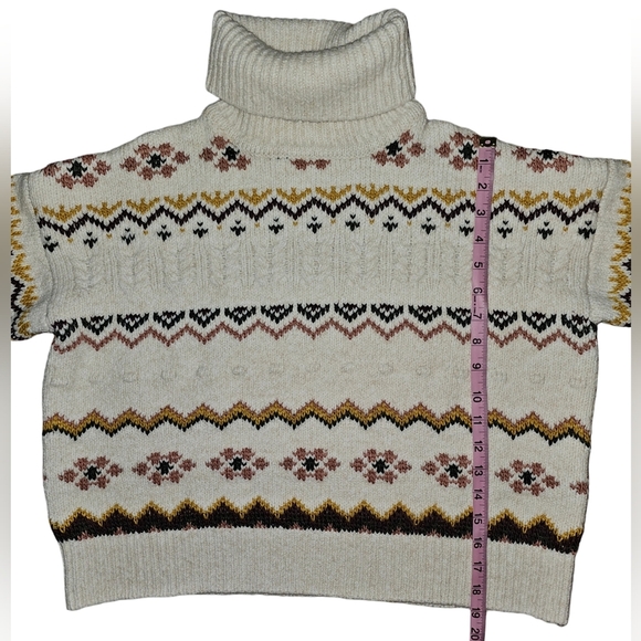 Evereve Womens Lyra Fair Isle Turtleneck Size Medium - Picture 11 of 15